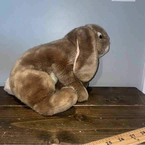 Animal Alley Plush Bunny Rabbit Lop Ear Tan Brown Toys R Us Stuffed Stuffy Vtg - Picture 4 of 9